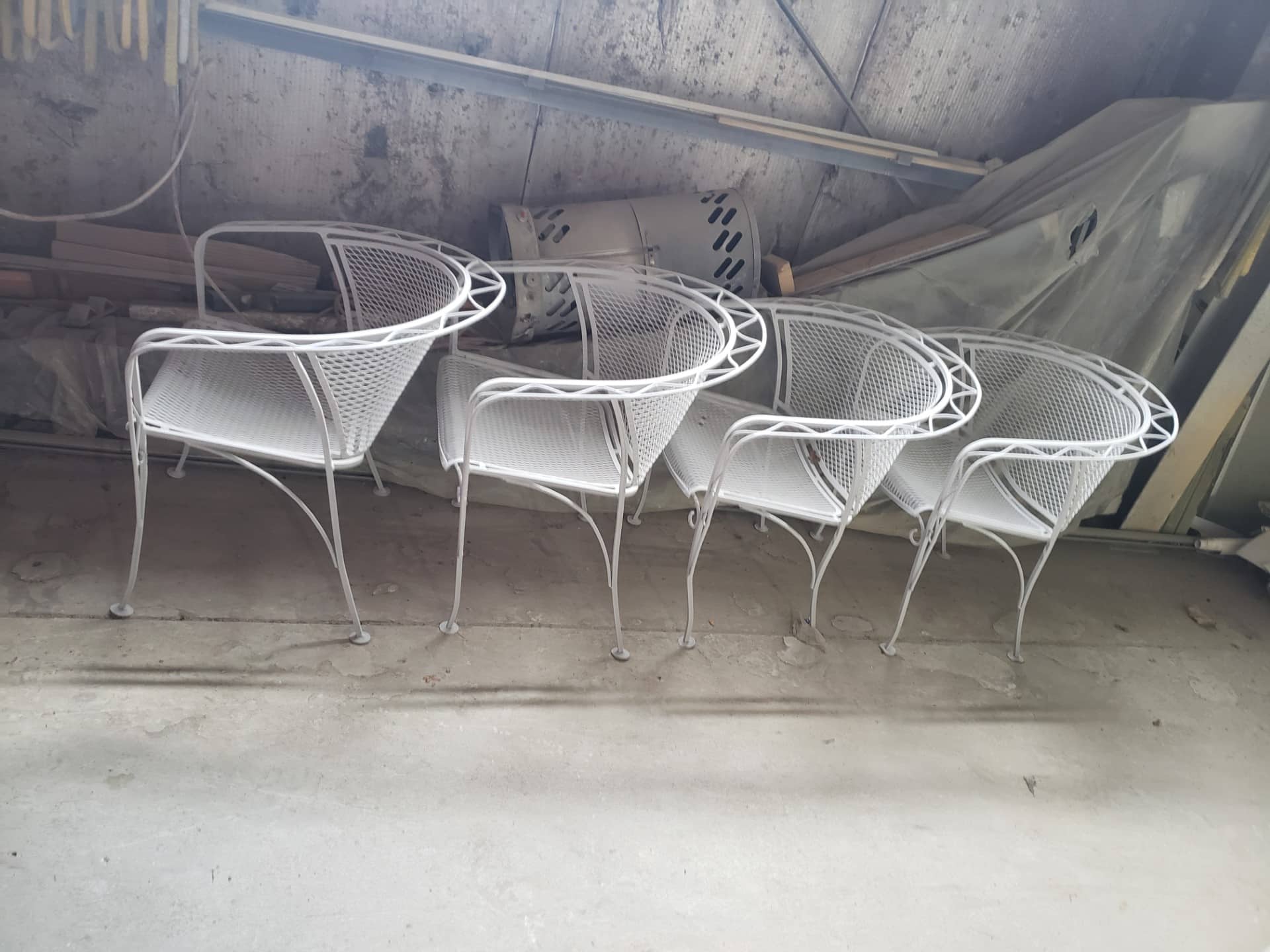 lawn chairs after coating