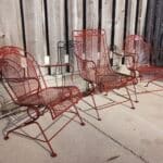 Lawn chairs painted